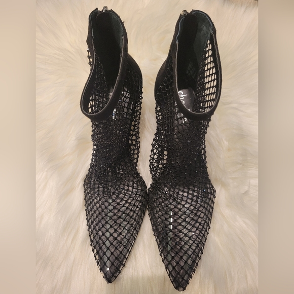 CHARLES BY CHARLES DAVID "AFTERHOURS" SPARKLY MESH BOOTIES - Picture 1 of 10